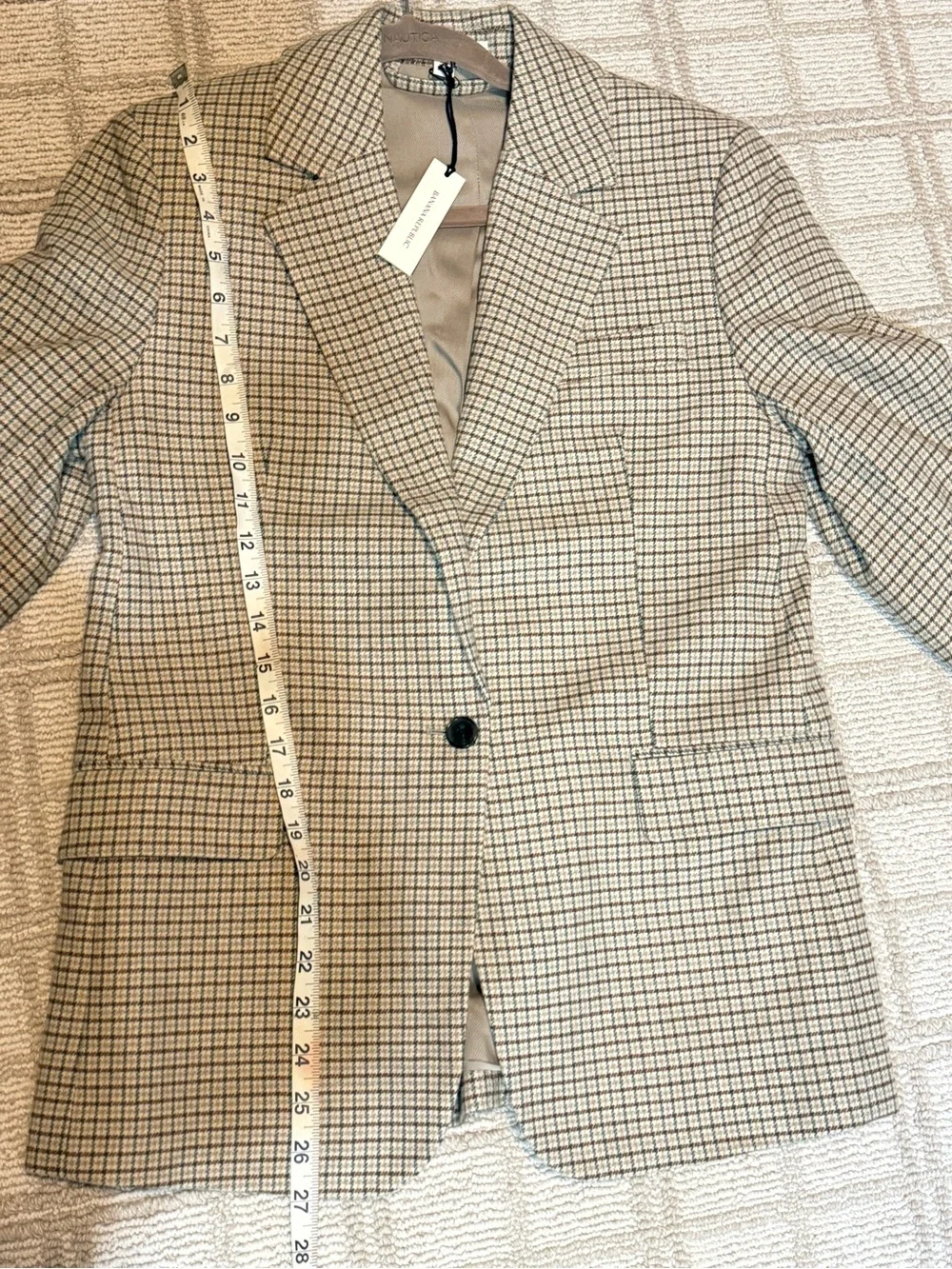 NWT Banana Republic Boyfriend Blazer XS Petite Italian Fabric Wool Blend